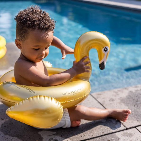 Les essentiels de la natation | Bouée de natation 56cm | Bague fendue Cygne en Or