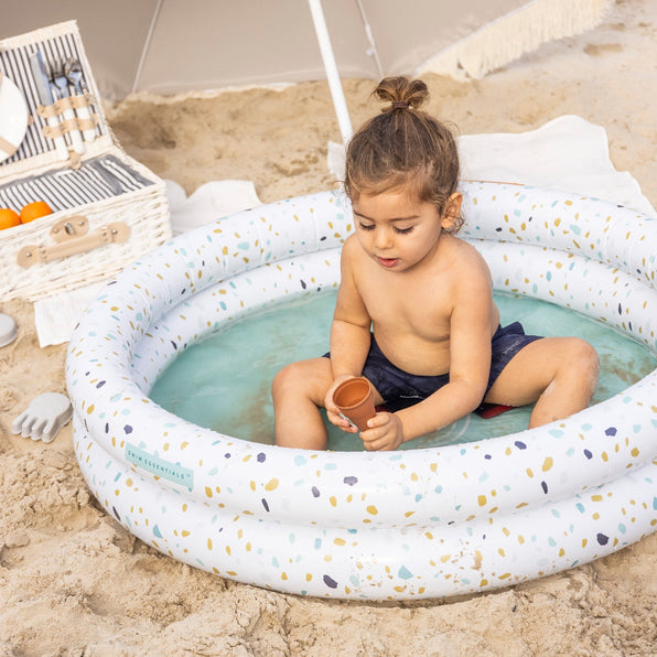 Swim Essentials | Baby pool 100cm | White Terrazzo