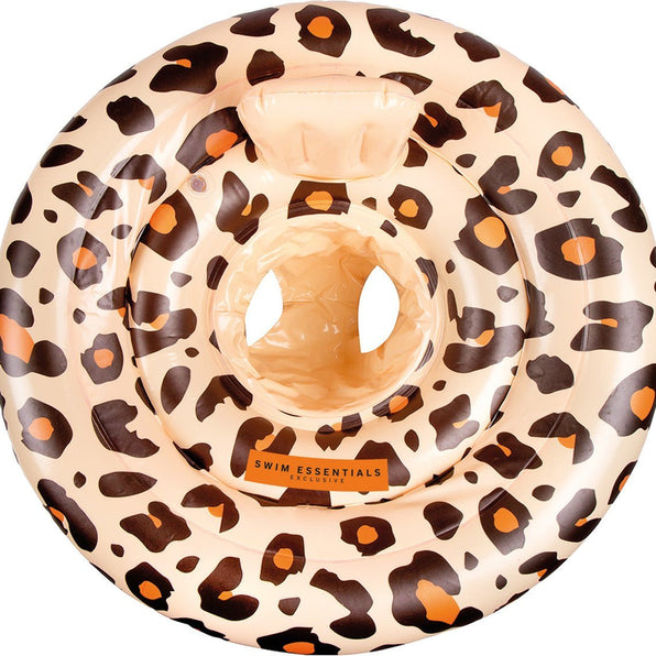 Swim Essentials | Baby Swim Seat 0-1 Years | Beige Leopard