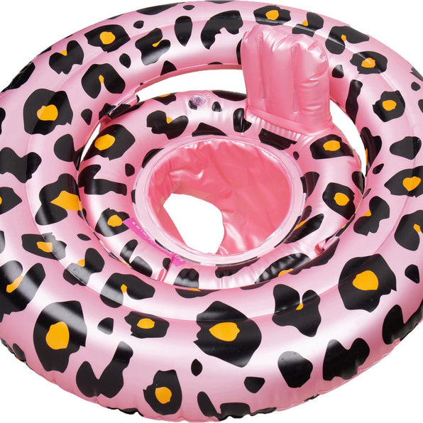 Swim Essentials | Baby Swim Seat 0-1 Years | Rose Gold Leopard