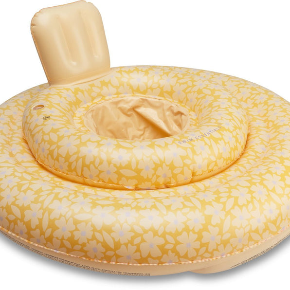 Swim Essentials | Baby-Schwimmsitz 0-1 Jahre | Yellow flowers