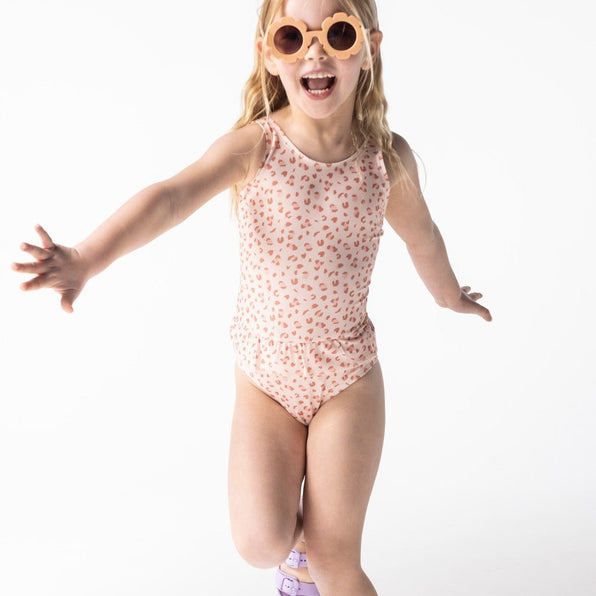 Swim Essentials | Swimsuit Girls 74/80 | Pink Leopard