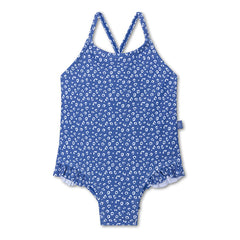 Swim Essentials | Badeanzug Mädchen | Blue Leopard