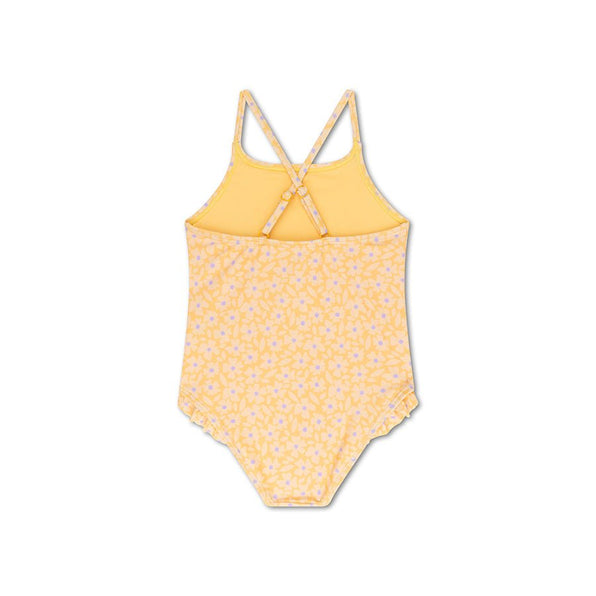 Swim Essentials | Badeanzug Mädchen | Yellow Flowers