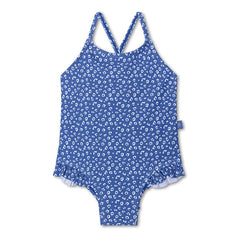 Swim Essentials | Badeanzug Mädchen | Blue Leopard