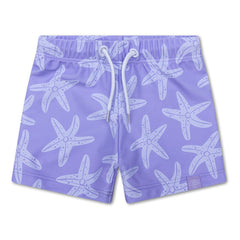 Swim Essentials | Badehose Boxer Jungs | Lila Sea Star