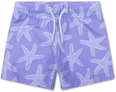 Swim Essentials | Badehose Boxer Jungs | Lila Sea Star