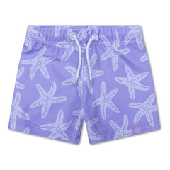 Swim Essentials | Badehose Boxer Jungs | Lila Sea Star