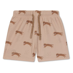 Swim Essentials | Badehose Boxer Jungs | Offwhite Leopard