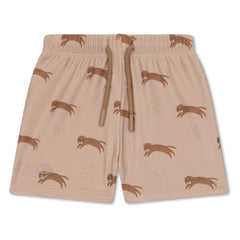 Swim Essentials | Badehose Boxer Jungs | Offwhite Leopard