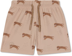 Swim Essentials | Badehose Boxer Jungs | Offwhite Leopard