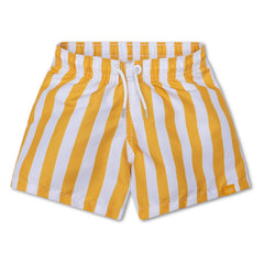 Swim Essentials | Badehose Shorts Jungs | Yellow Striped