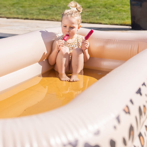 Swim Essentials | Children's pool 210cm | Beige leopard