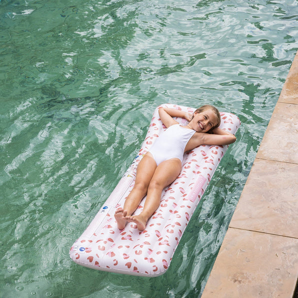 Swim Essentials | Luftmatratze | Old Pink Leopard