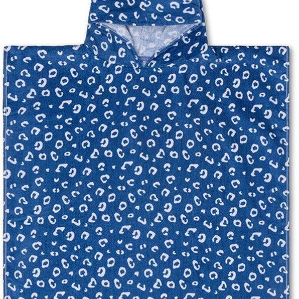 Swim Essentials | Luxe Strandponcho | Blue Leopard