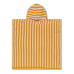 Swim Essentials | Luxe beach poncho | Yellow striped