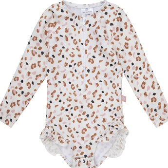 Kaki Leopard Girls Rashguard 8