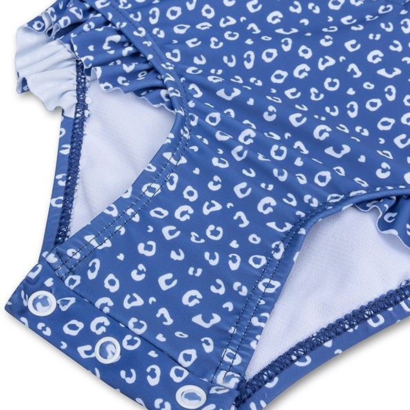 Swim Essentials | Swimsuit Girls 86/92 | Blue Leopard