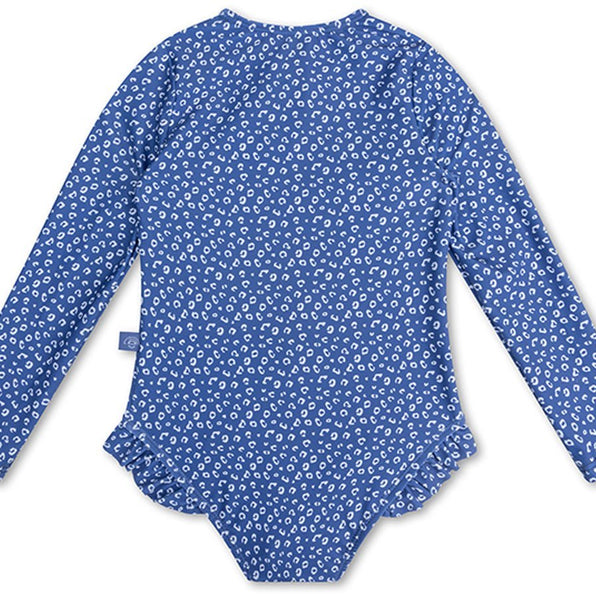 Swim Essentials | Swimsuit Girls 98/104 | Blue Leopard