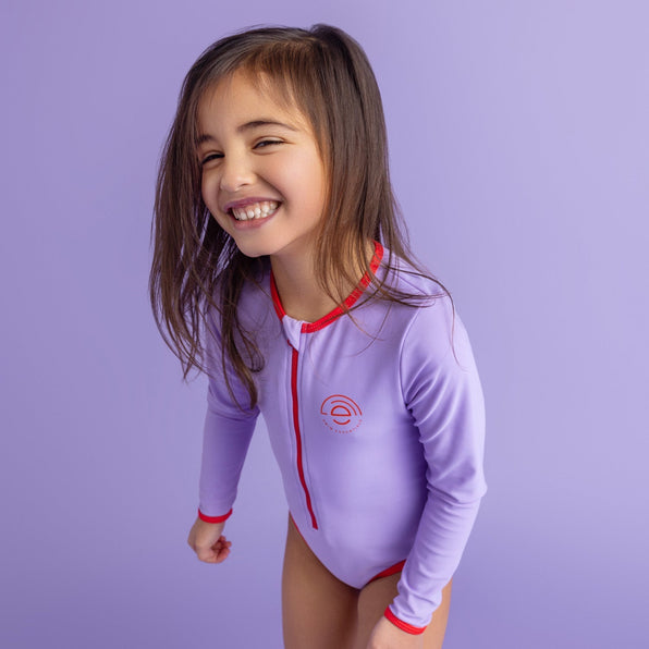 Swim Essentials | Swimsuit Girls 98/104 | Purple