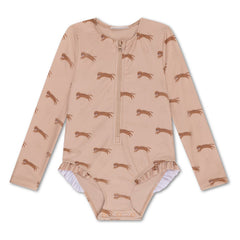 Swim Essentials | Schwimmanzug Mädchen | Leopard Animals