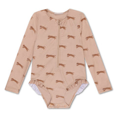 Swim Essentials | Schwimmanzug Mädchen | Leopard Animals