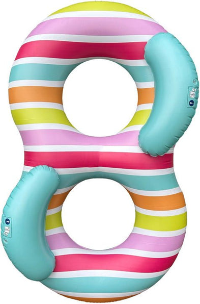 Swim Essentials | Schwimmring 190cm | Striped Rainbow