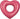 Swim Essentials | Swimming ring 50cm | Red Purple Heart