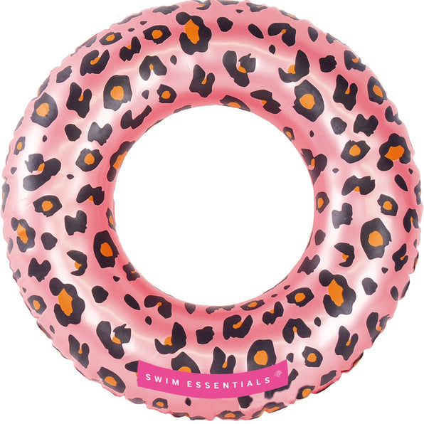 Swim Essentials | Swimming ring 55cm | Rose Gold Leopard