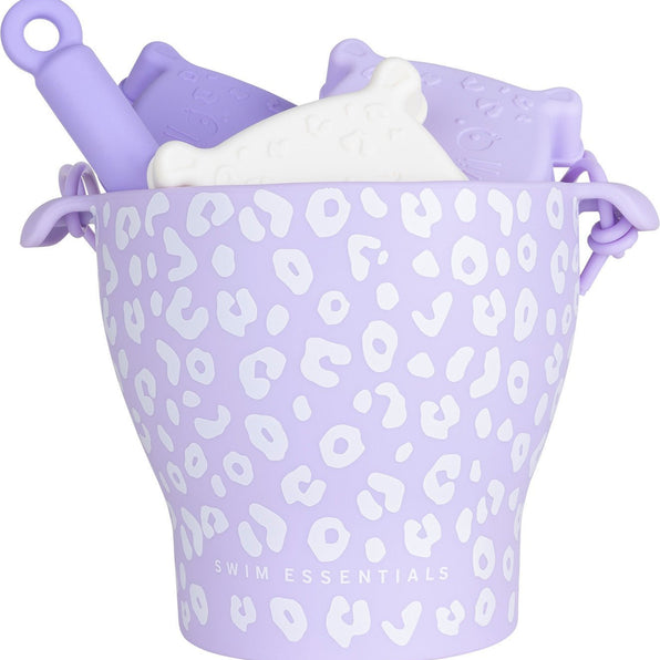 Swim Essentials | Silicone Beach Toys | Purple Leopard