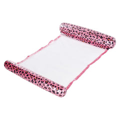 Swim Essentials | Water Hammock 116cm | Rose Gold Leopard
