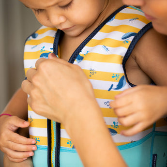 yellow whale life jacket